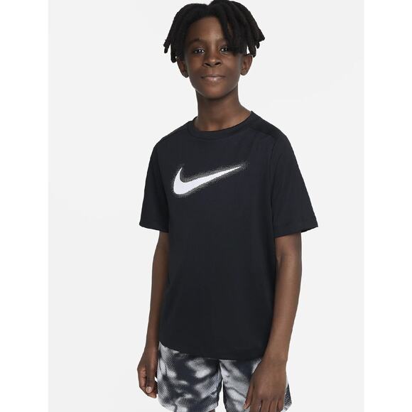 Nike Other - Nike Big Boys Dri-fit Multi+ Logo-Print Training T-Shirt - University Blac/white